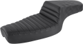 SADDLEMEN Step-Up Seat - Front Tuck-n-Roll/Rear Lattice Stitch - Black