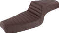 SADDLEMEN Step-Up Seat - Front Tuck-n-Roll/Rear Lattice Stitch - Brown