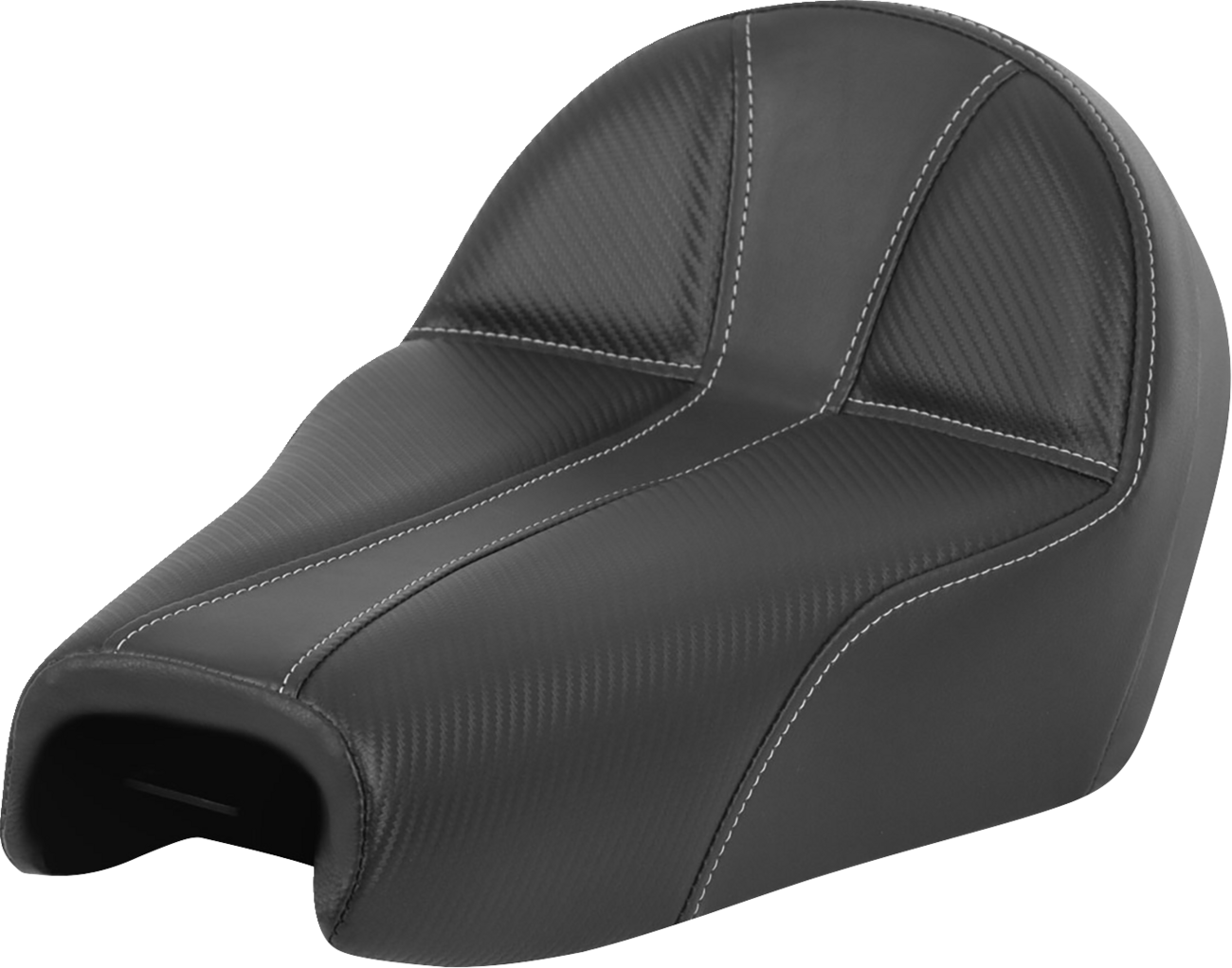 SADDLEMEN Dominator Seat - Black w/ Silver Stitching - XL '04-'22