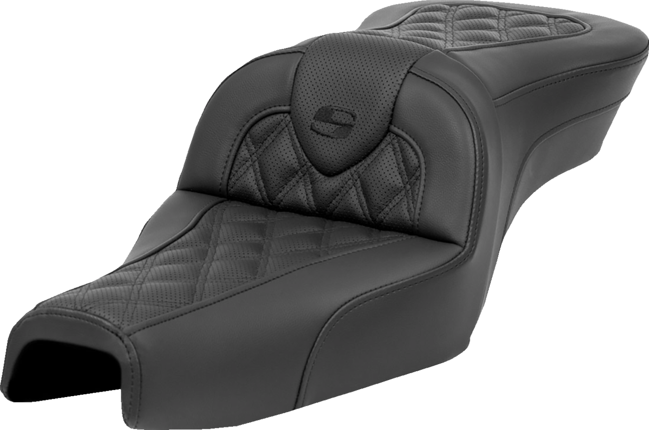 SADDLEMEN Roadsofa™ Seat - without Backrest - Lattice Stitch - XL '04-'22