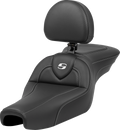 SADDLEMEN Roadsofa™ Seat - with Backrest - Carbon Fiber - XL '04-'22