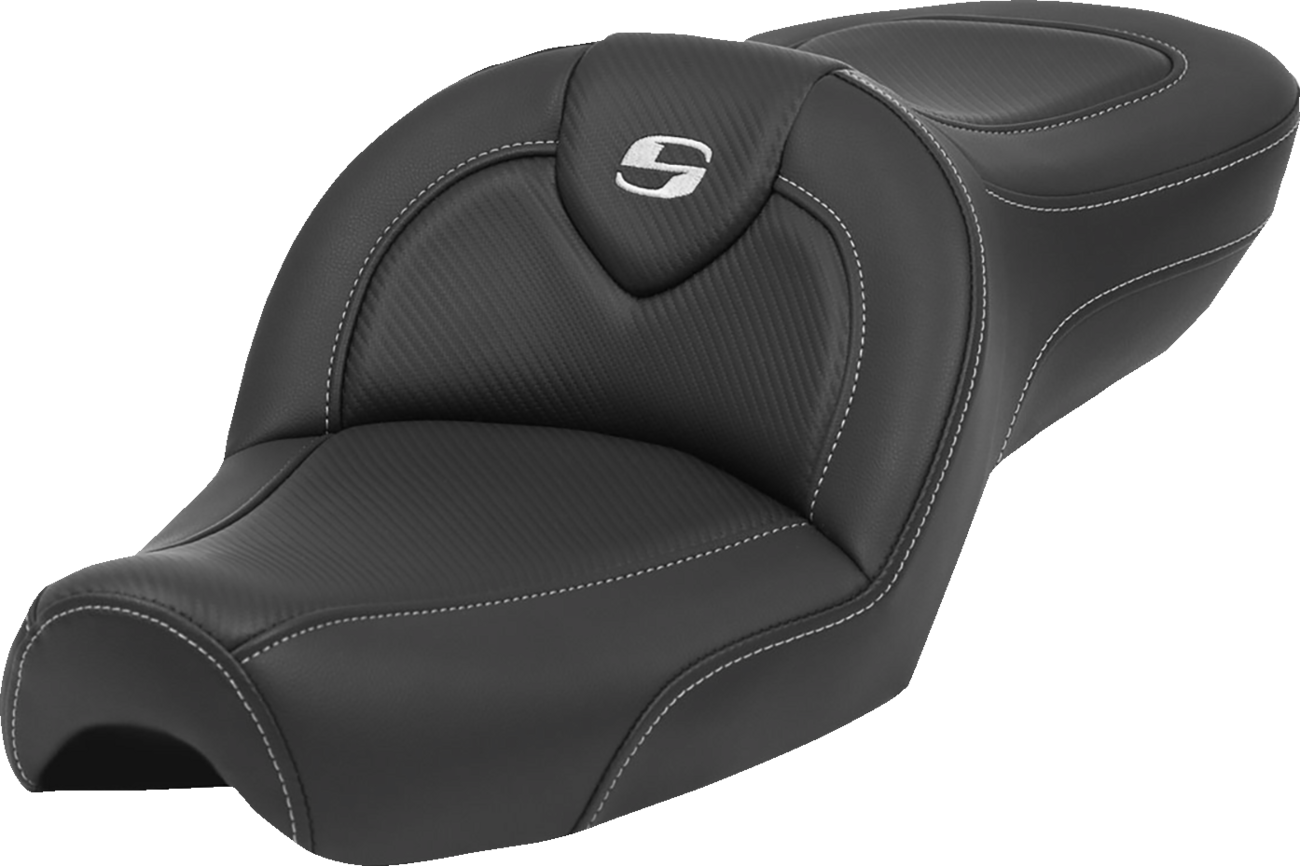 SADDLEMEN Roadsofa™ Seat - without Backrest - Carbon Fiber - XL '79-'03