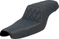 SADDLEMEN Step-Up Seat - Lattice Stitch - Blue Stitch - XL '04-'22