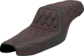SADDLEMEN Step-Up Seat - Lattice Stitch - Red Stitch - XL '04-'22