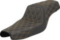 SADDLEMEN Step-Up Seat - Lattice Stitch - Gold Stitch - XL '04-'22