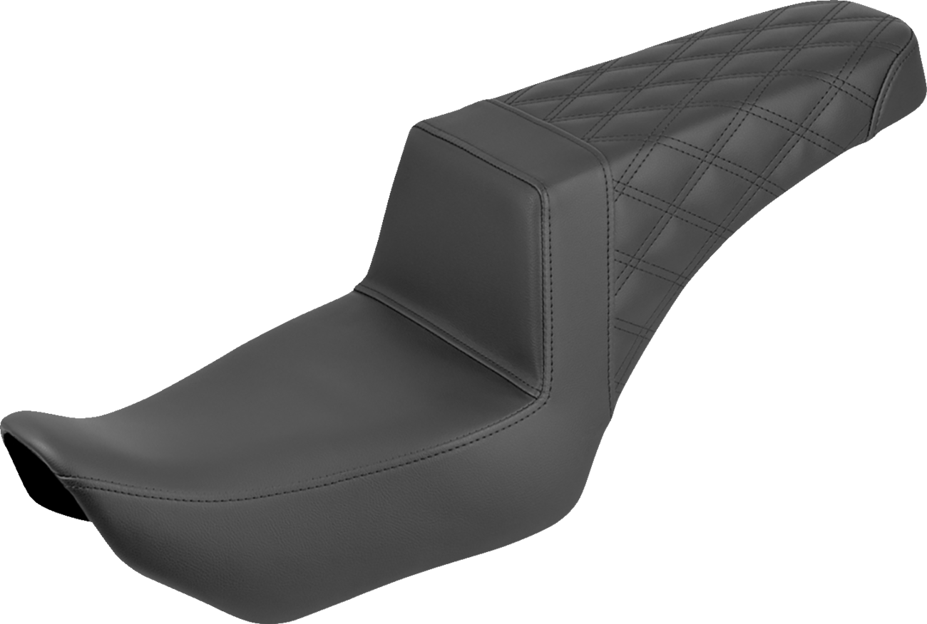 SADDLEMEN Step-Up Seat - Rear Lattice Stitch - Nightster '22-'25