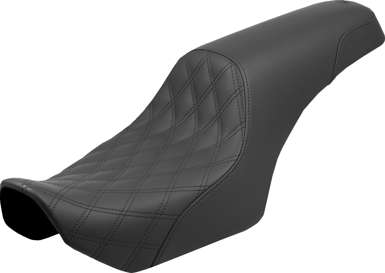 SADDLEMEN Seat - Profiler™ - Black - Lattice Stitch - Nightster '22-'25