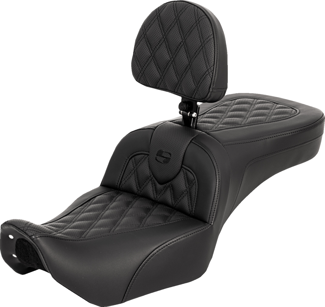 SADDLEMEN RoadSofa™ Seat - with Backrest - Lattice Stitch - RH975 '22-'25