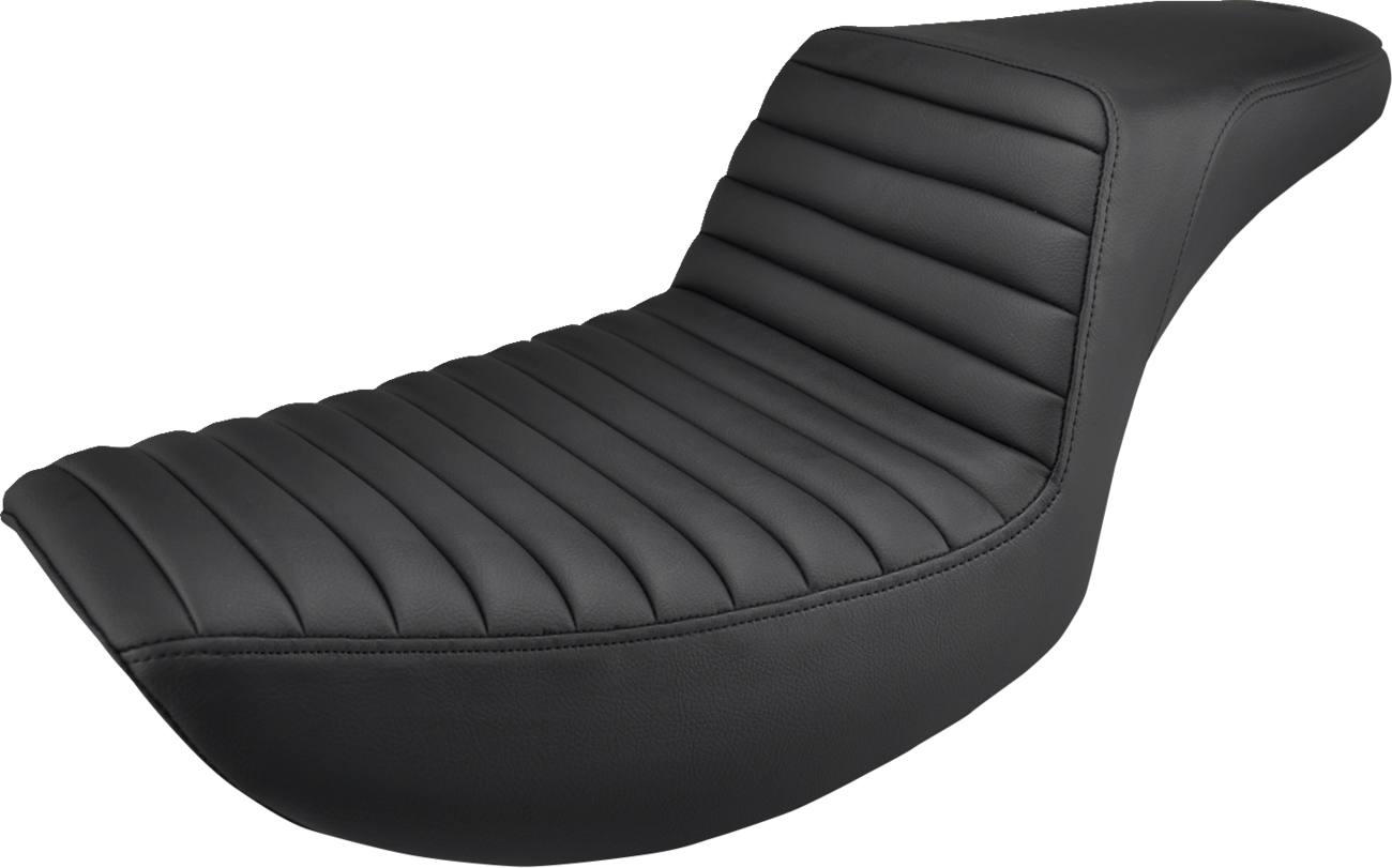 SADDLEMEN Step-Up Seat - Front Tuck-n-Roll - Black - FXR