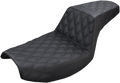 SADDLEMEN Step-Up Seat - Full Lattice Stitch - Black - FXR
