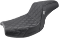 SADDLEMEN Pro Series SDC Performance Seat - w/o Backrest - Lattice Stitch/Lumbar Gripper - FXR '82-'00
