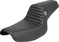 SADDLEMEN Pro Series SDC Performance Seat - w/o Backrest - Tuck-n-Roll/Carbon Fiber - Gripper - FXR '86-'94