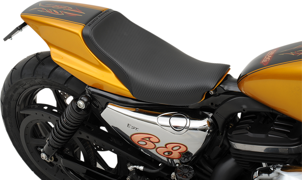 SADDLEMEN Eliminator Seat - Black - Carbon Fiber