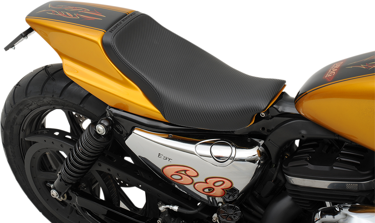 SADDLEMEN Eliminator Seat - Black - Carbon Fiber