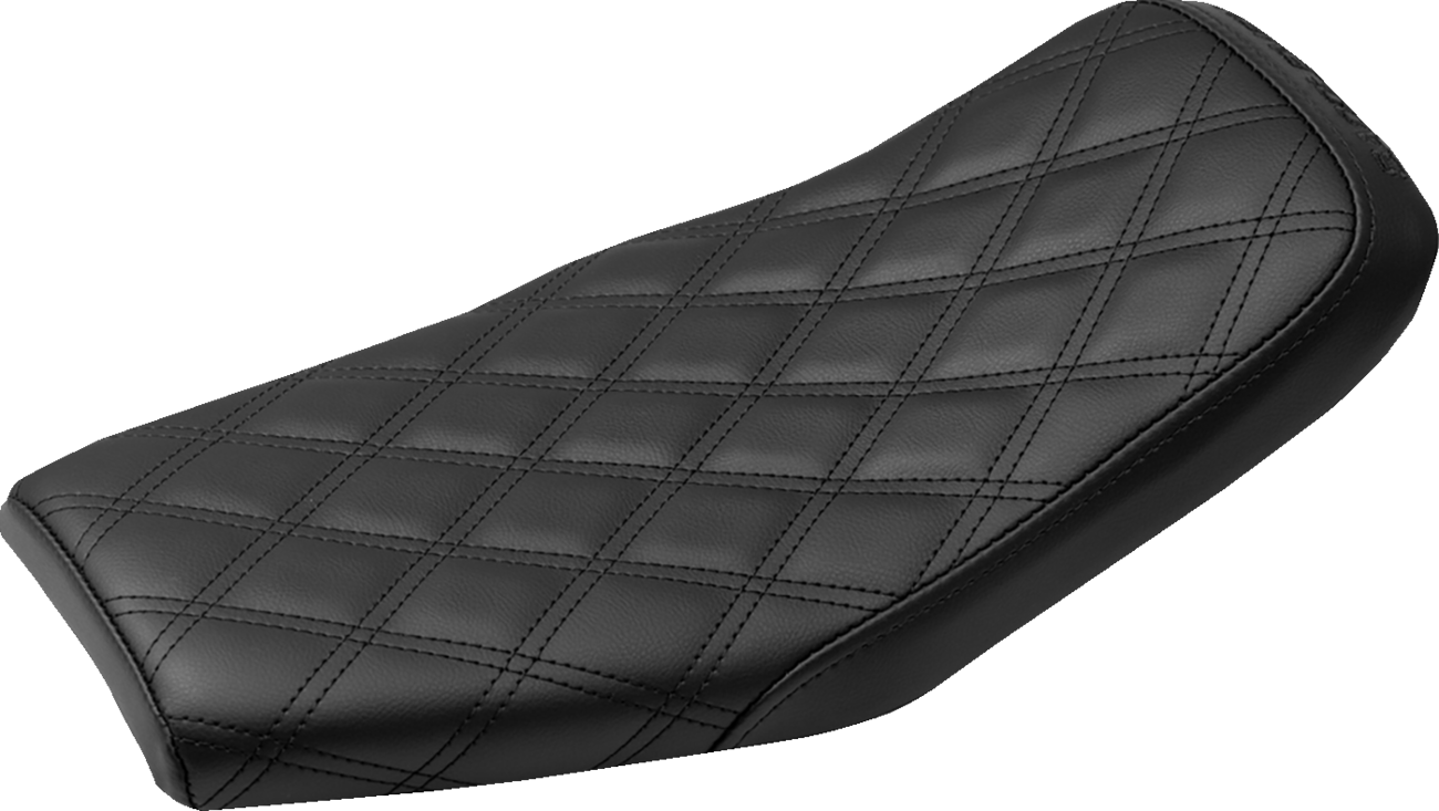 SADDLEMEN Eliminator Seat - Black - Lattice Stitched