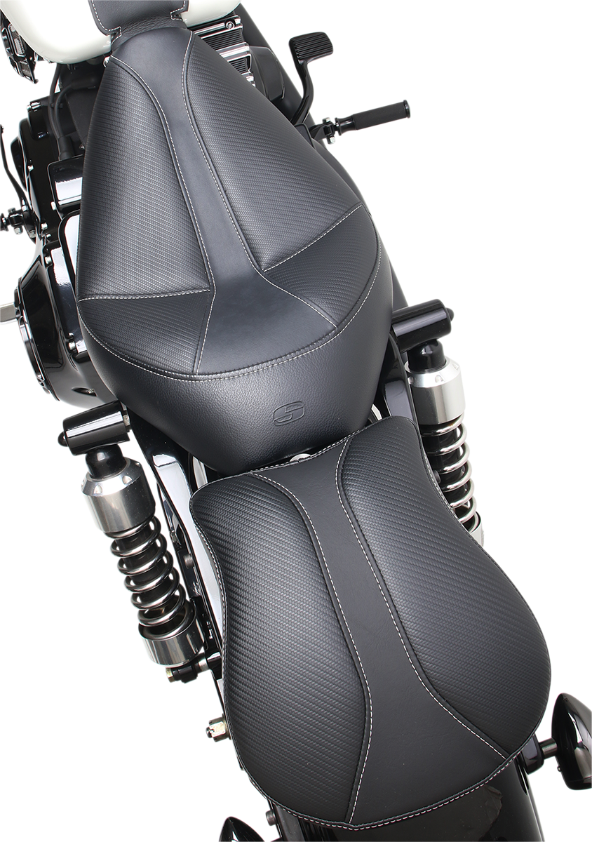 SADDLEMEN Detachable Pillion Pad - Dominator - Contoured - 9"