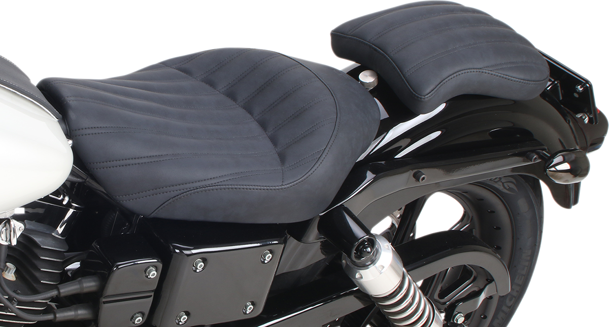 SADDLEMEN Detachable Pillion Pad - Knuckle - Contoured - 9"