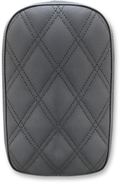SADDLEMEN Detachable Pillion Pad - Lattice Stitched - Black - 6"