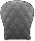 SADDLEMEN Detachable Pillion Pad - Lattice Stitched - Black - 9"