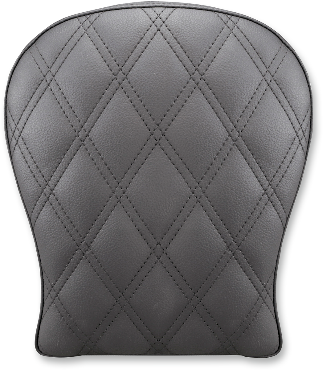 SADDLEMEN Detachable Pillion Pad - Lattice Stitched - Black - 9"