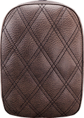 SADDLEMEN Detachable Pillion Pad - Lattice Stitched - Brown - 7"