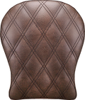 SADDLEMEN Detachable Pillion Pad - Lattice Stitched - Brown - 9"