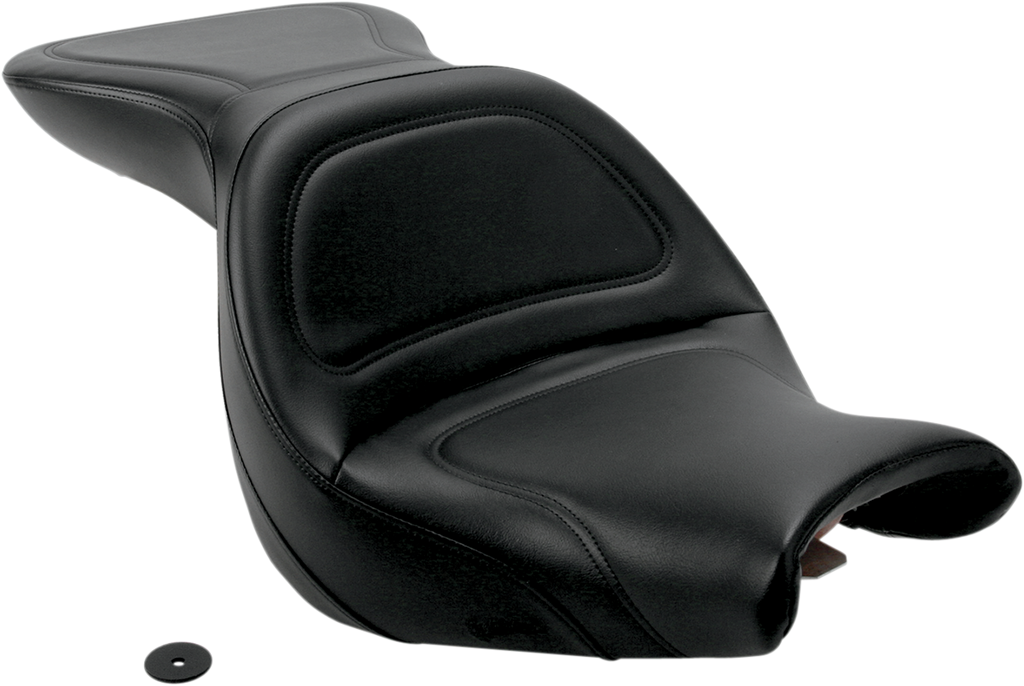 SADDLEMEN Seat - Explorer™ - without Backrest - Stitched - Black - V750 Aero