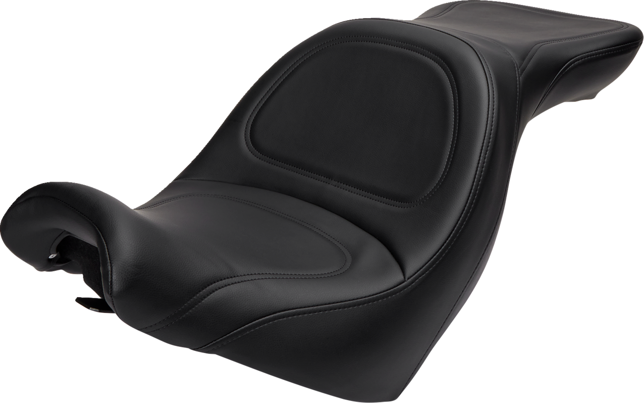 SADDLEMEN Seat - Explorer™ - without Backrest - Stitched - Black - C50