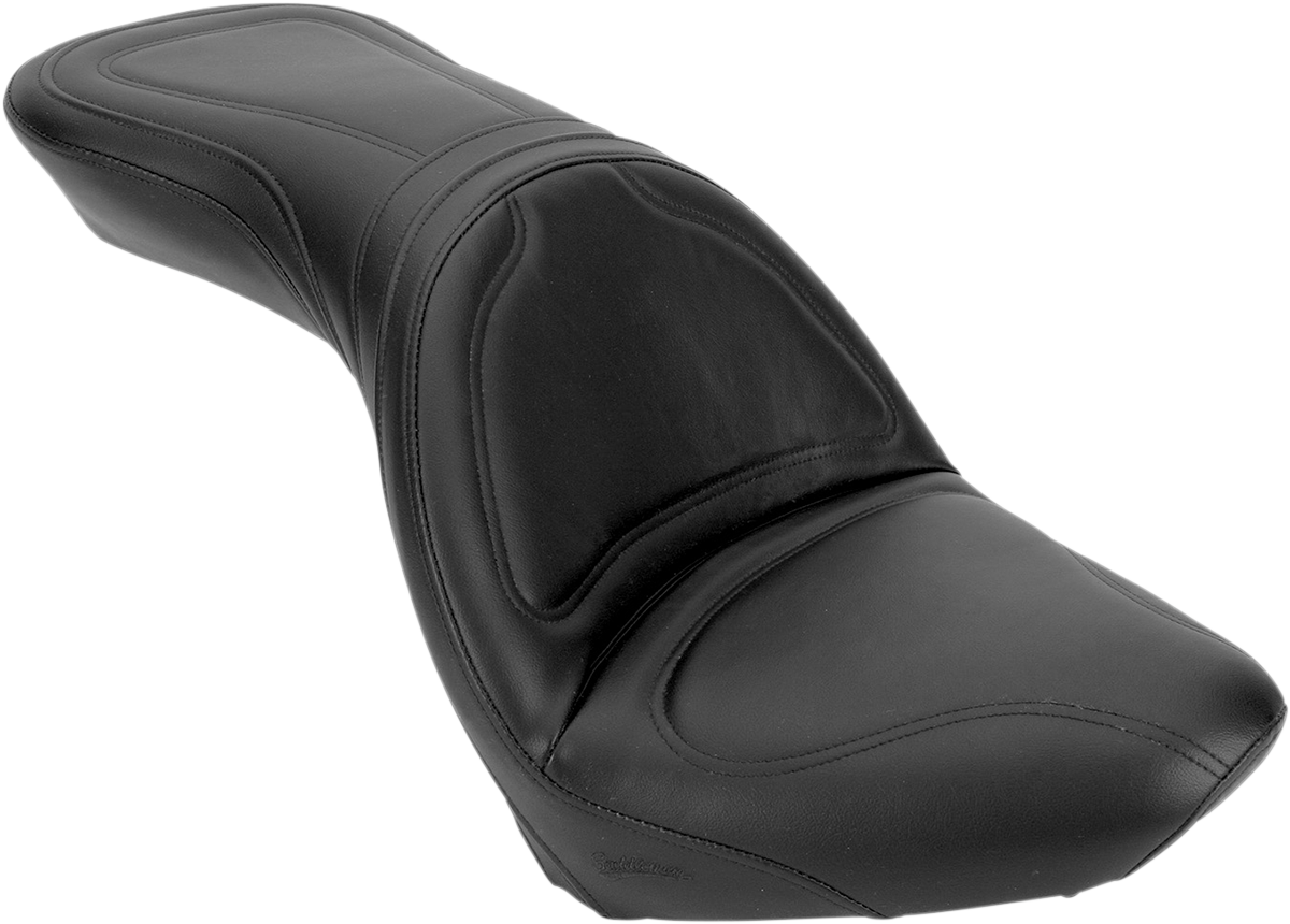 SADDLEMEN Seat - Explorer™ - without Backrest - Stitched - Black - XVS650