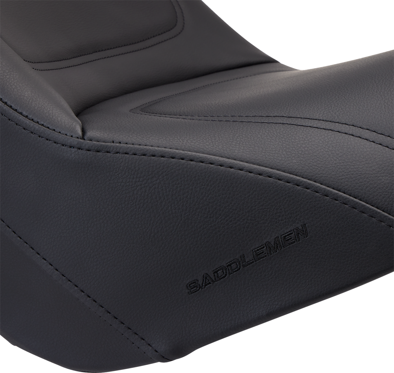 SADDLEMEN Seat - Explorer™ - without Backrest - Stitched - Black - VN900