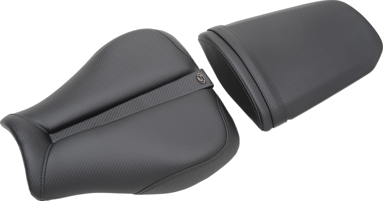 SADDLEMEN Gel Channel™ Track Carbon Fiber Sport Seat - Black - CBR600RR