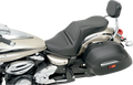 SADDLEMEN Seat - Explorer™ - without Backrest - Stitched - Black - XVS950
