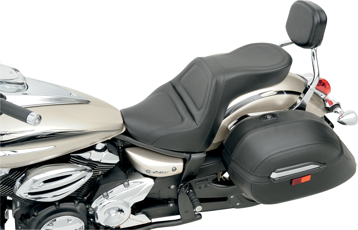 SADDLEMEN Seat - Explorer™ - without Backrest - Stitched - Black - XVS950