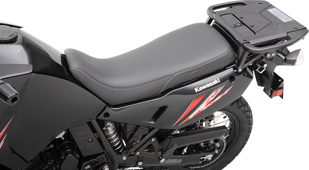 SADDLEMEN Adventure Tour Seat - One-Piece - Low - Stitched - Black - KLR 650