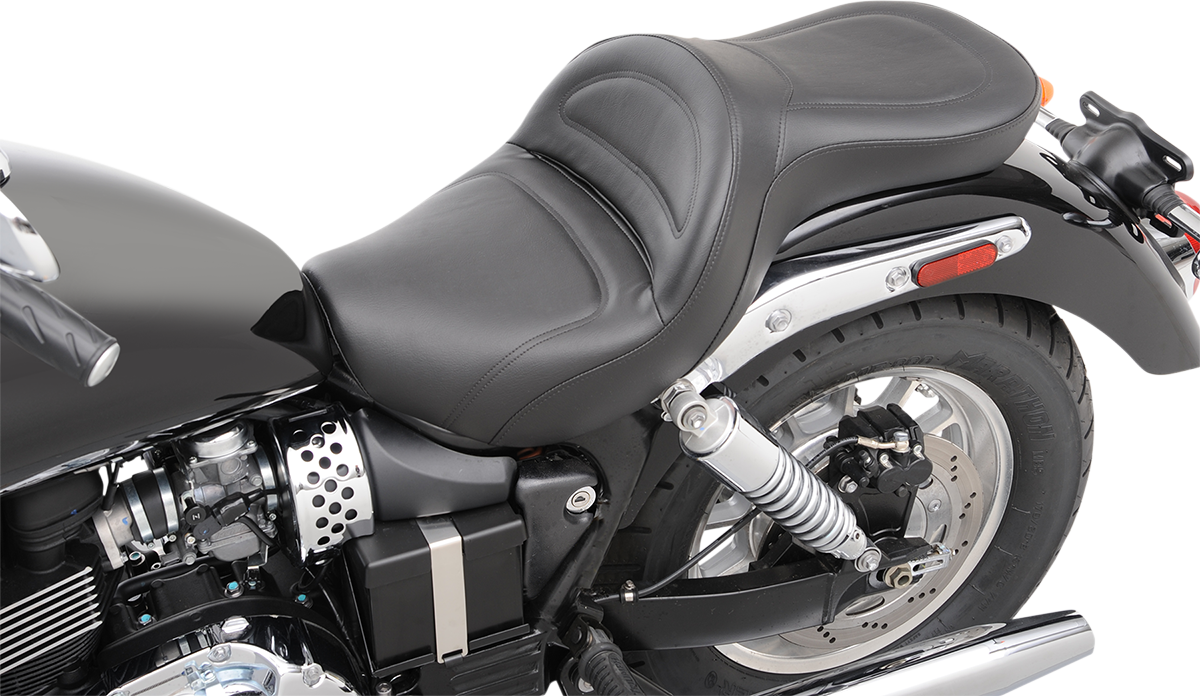 SADDLEMEN Seat - Explorer™ - without Backrest - Stitched - Black - America