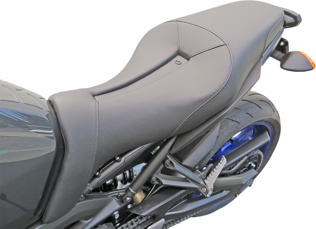 SADDLEMEN Gel Channel™ Track Carbon Fiber Sport Seat - Black - FZ09/MT09