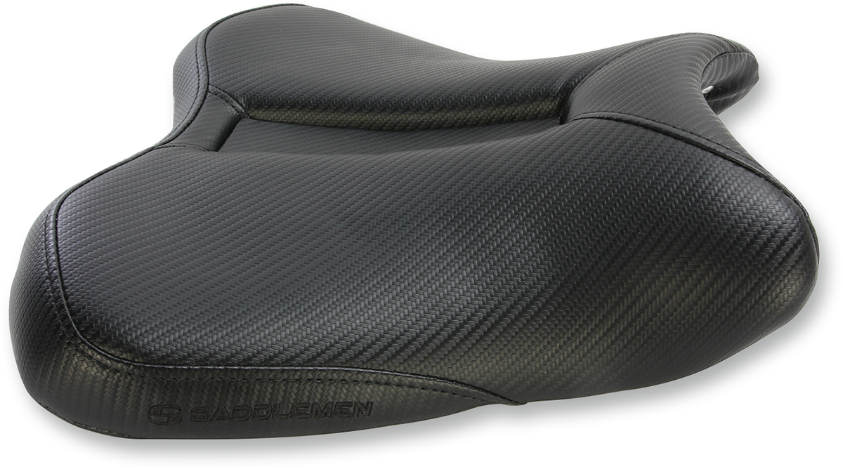 SADDLEMEN Gel Channel™ Track Carbon Fiber Sport Seat - Black - R1
