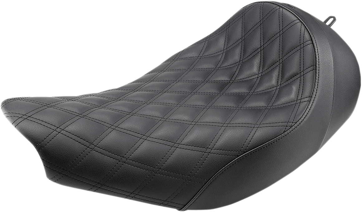 SADDLEMEN Renegade™ Solo Seat - Lattice Stitched - Black - Indian '14-'25