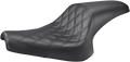 SADDLEMEN Seat - Profiler™ - 2-Up - Front Lattice Stitch - Black - Bolt