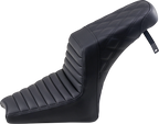 SADDLEMEN Step-Up Seat - Front Tuck-n-Roll/Rear Lattice Stitch - Black - Scout '18-'24
