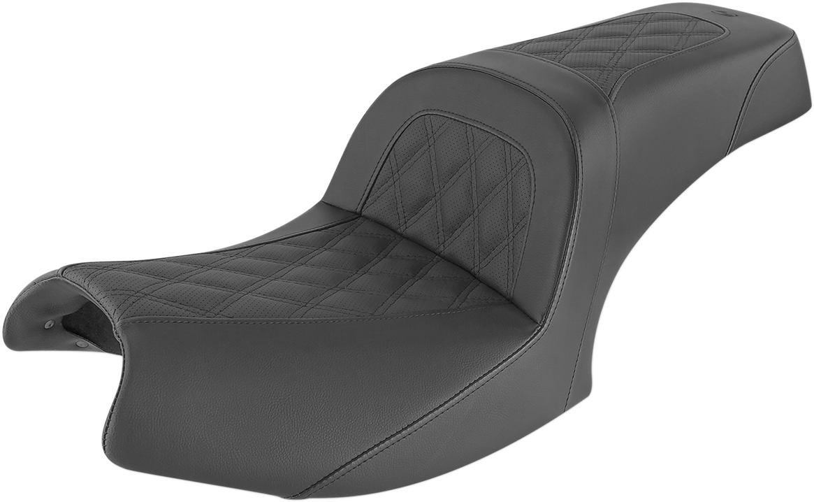 SADDLEMEN Slim Lattice Stitched Seat - Indian