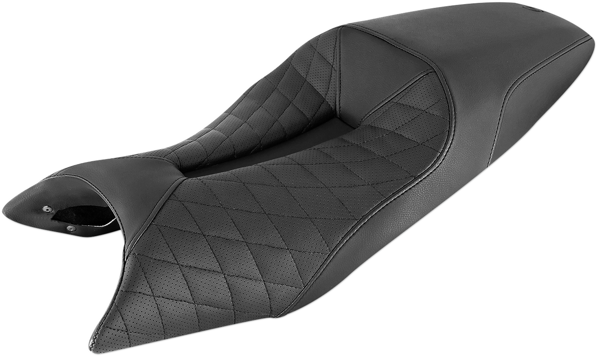 SADDLEMEN LS Track Seat - Lattice Stitched - Black - FTR1200 '19-'24