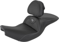 SADDLEMEN Roadsofa™ Carbon Fiber Seat - With Backrest - Black - Indian '14-'26