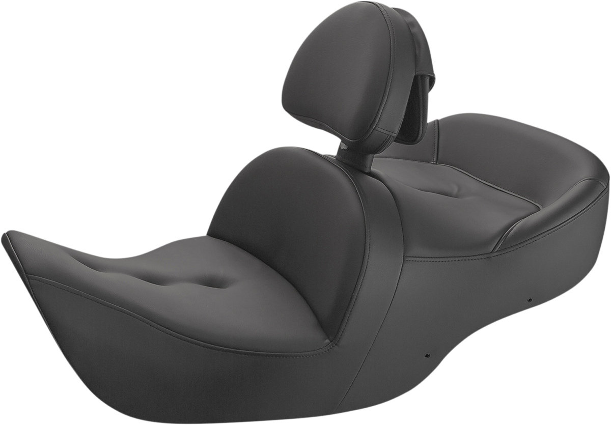 SADDLEMEN Seat - Roadsofa™ - With Backrest - Pillow Top - Black