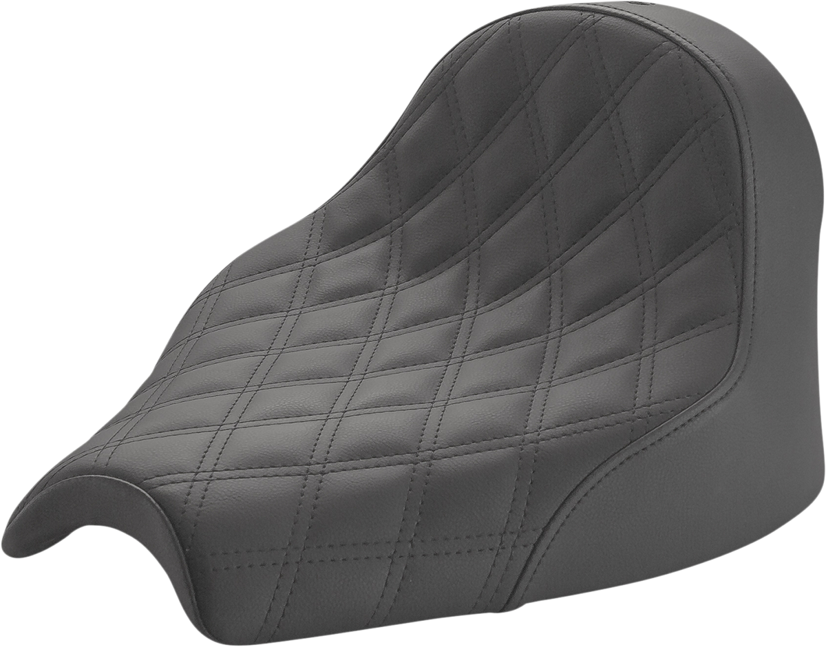 SADDLEMEN Renegade™ Solo Seat - Lattice Stitched - Black - Chief '22-'24