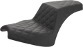 SADDLEMEN Step-Up Seat - Full Lattice Stitch - Black - Chief