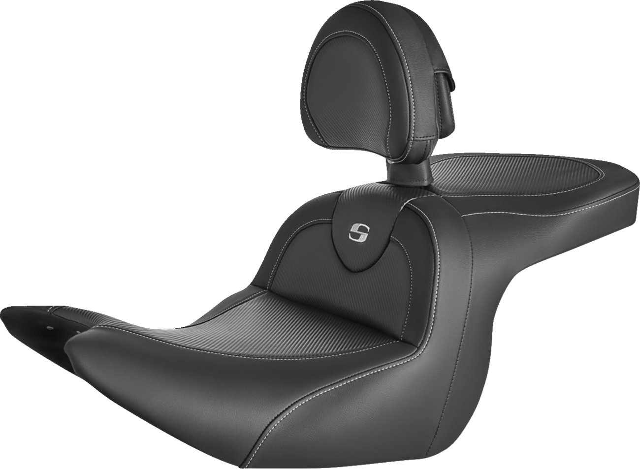 SADDLEMEN Roadsofa™ Seat - Carbon Fiber - with Backrest - GL1800 '18-'24
