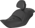 SADDLEMEN Roadsofa™ Pillow Top Seat - With Backrest - Black