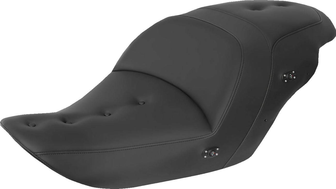 SADDLEMEN Heated Roadsofa™ Pillow Top Seat - Without Backrest - Black