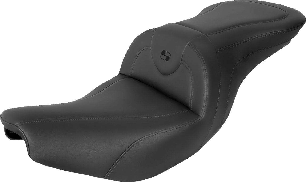 SADDLEMEN RoadSofa™ Seat - without Backrest - Black/Black Stitching - Indian '14-'24